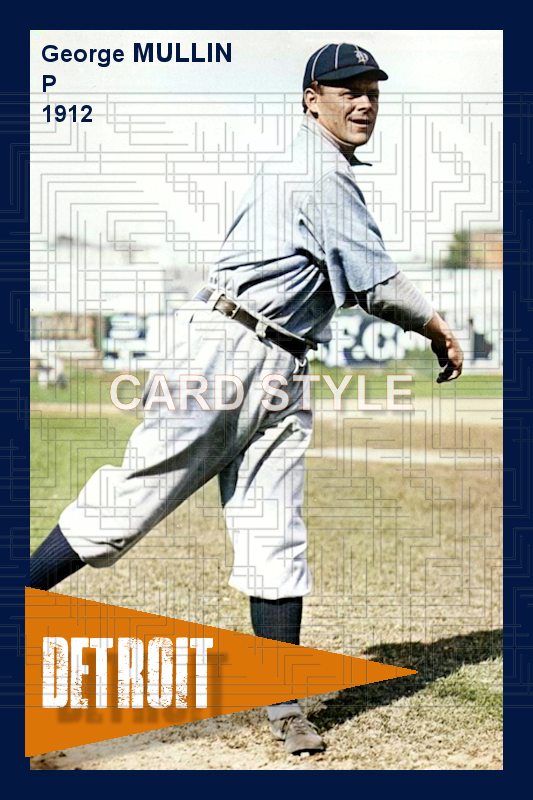 George Mullin - 1912 Detroit Tigers - choose a size & style