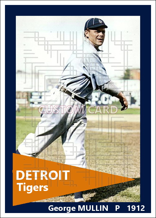 George Mullin - 1912 Detroit Tigers - choose a size & style