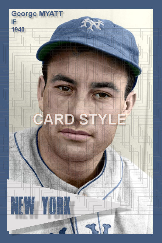 George Myatt - 1940 New York Giants - choose a size & style