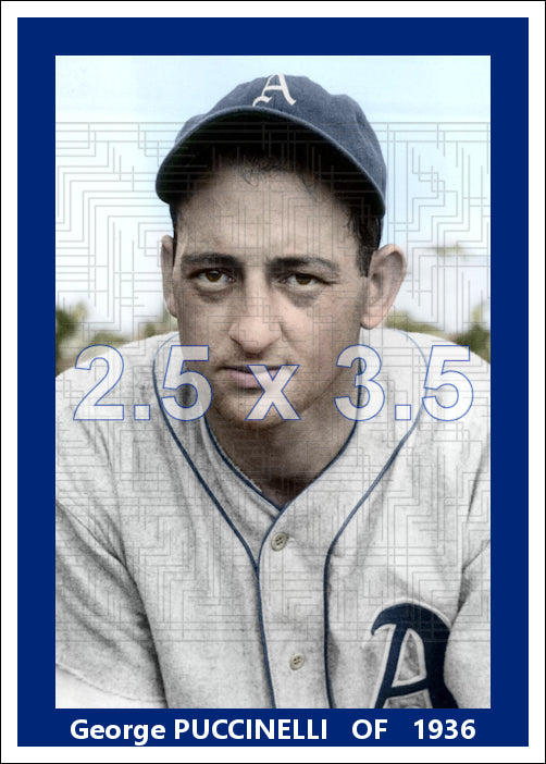 George Puccinelli - 1936 Philadelphia Athletics - choose a size & style