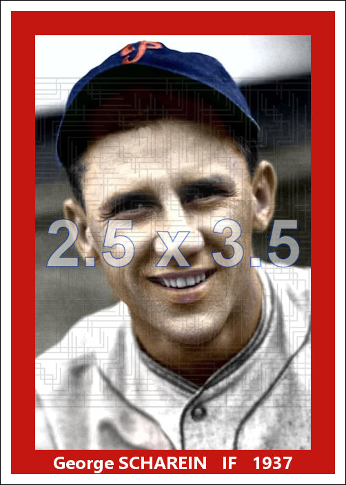 George Scharein - 1937 Philadelphia Phillies - choose a size & style