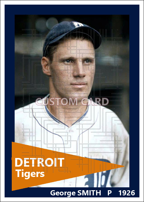George Smith - 1926 Detroit Tigers - choose a size & style