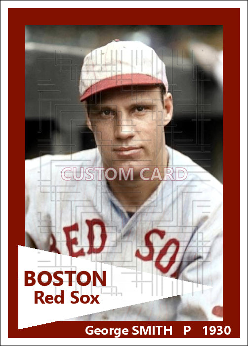 George Smith - 1930 Boston Red Sox - choose a size & style