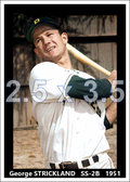 George Strickland - 1951 Pittsburgh Pirates - choose a size & style