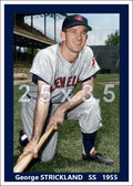 George Strickland - 1955 Cleveland Indians - choose a size & style