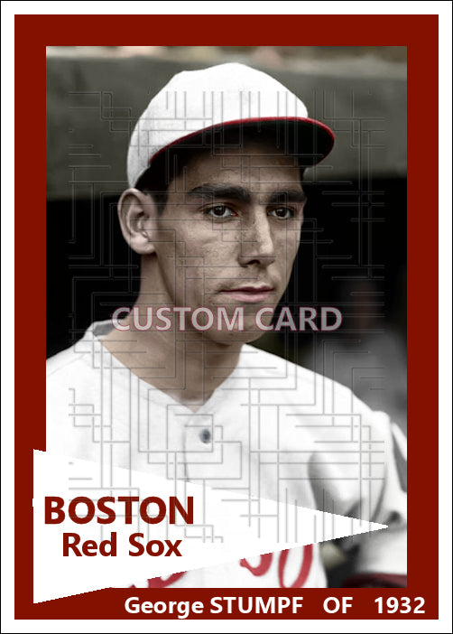 George Stumpf - 1932 Boston Red Sox - choose a size & style
