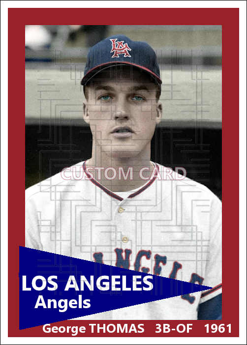 George Thomas - 1961 Los Angeles Angels - choose a size & style