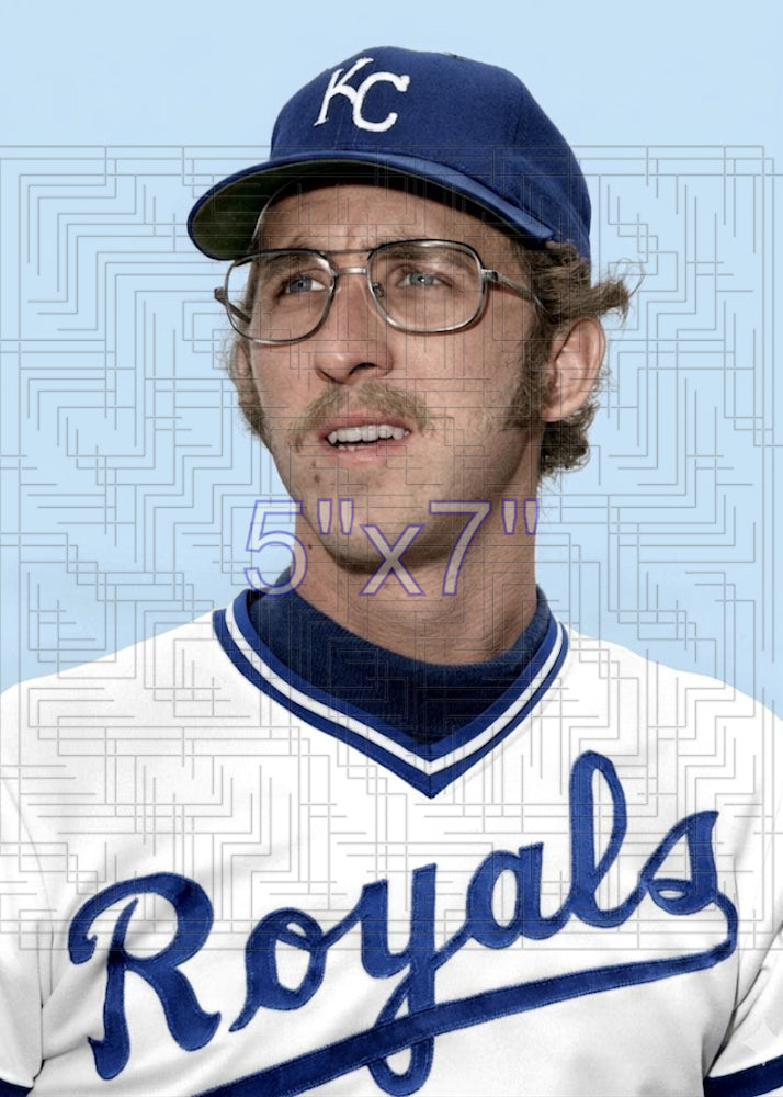 George Throop - 1975 Kansas City Royals - choose a size & style