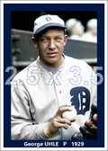 George Uhle - 1929 Detroit Tigers - choose a size & style