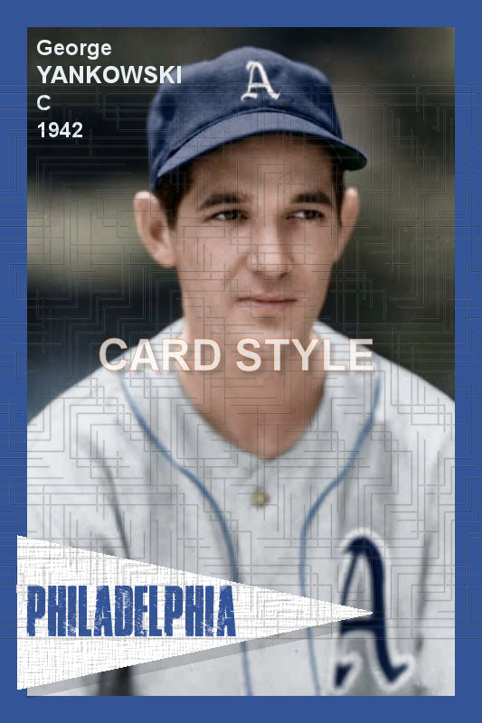George Yankowski - 1942 Philadelphia Athletics - choose a size & style