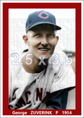 George Zuverink - 1954 Cincinnati Reds - choose a size & style