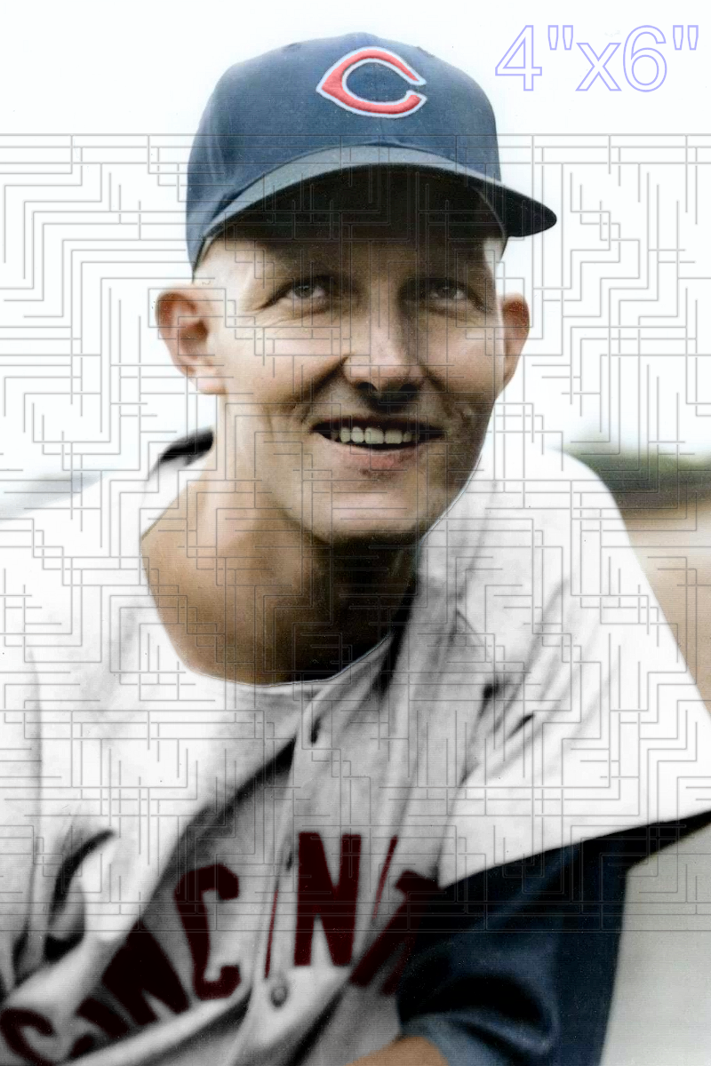 George Zuverink - 1954 Cincinnati Reds - choose a size & style