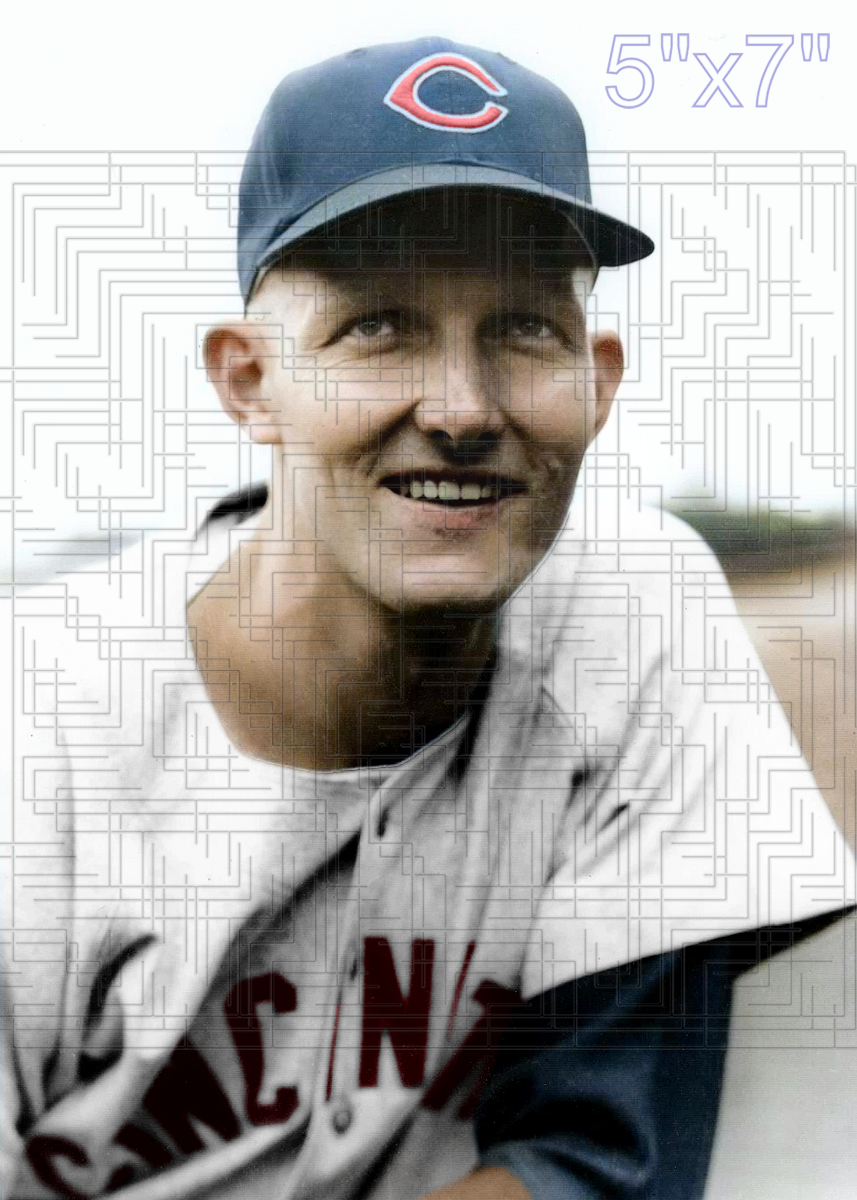 George Zuverink - 1954 Cincinnati Reds - choose a size & style