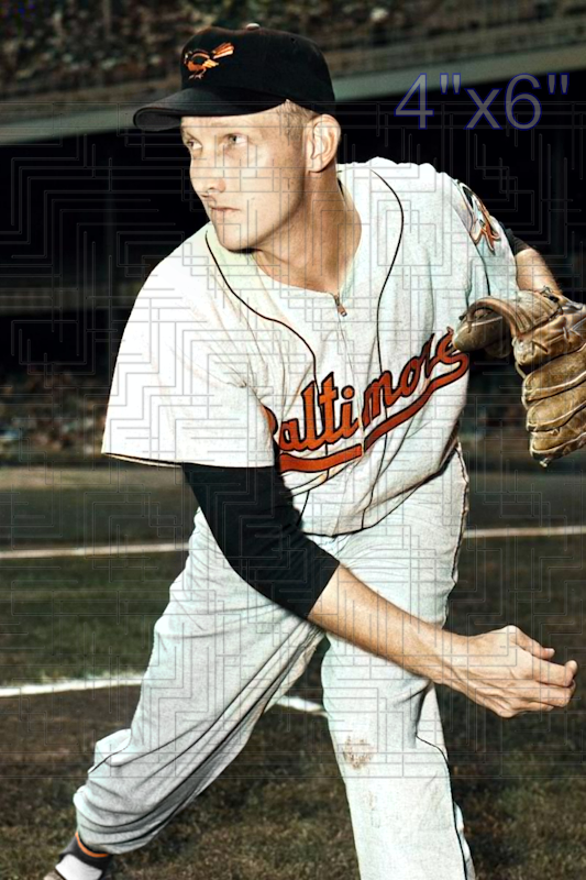 George Zuverink - 1956 Baltimore Orioles - choose a size & style