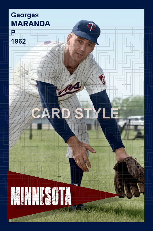 Georges Maranda - 1962 Minnesota Twins - choose a size & style