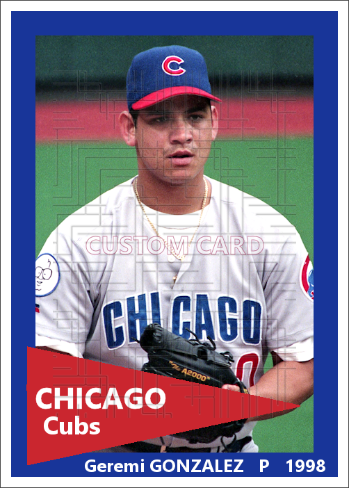 Geremi Gonzalez - 1998 Chicago Cubs - choose a size & style