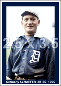 Germany Schaefer- 1905 Detroit Tigers - choose a size & style