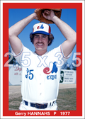 Gerry Hannahs - 1977 Montreal Expos - choose a size & style