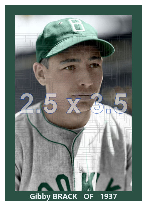 Gibby Brack - 1937 Brooklyn Dodgers - choose a size & style