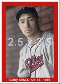 Gibby Brack - 1939 Philadelphia Phillies - choose a size & style