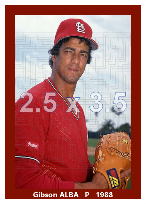 Gibson Alba - 1988 St. Louis Cardinals - choose a size & style