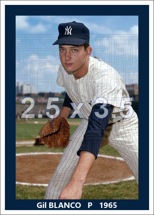 Gil Blanco - 1965 New York Yankees - choose a size & style