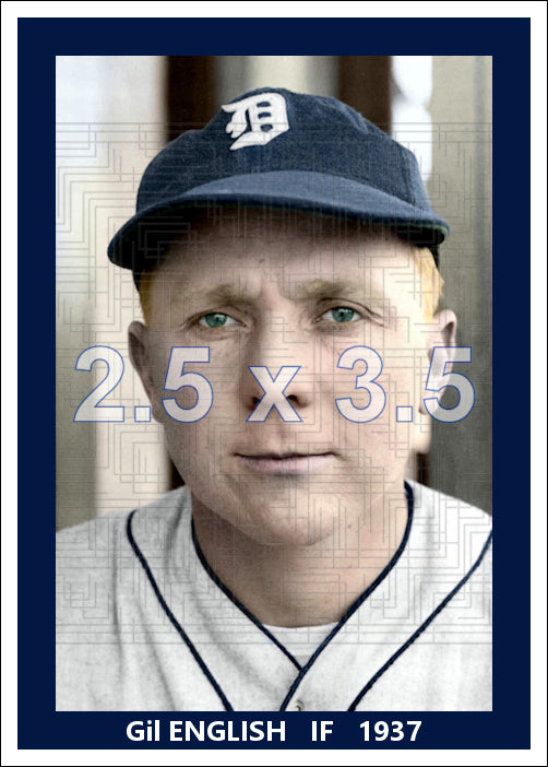 Gil English - 1937 Detroit Tigers - choose a size & style