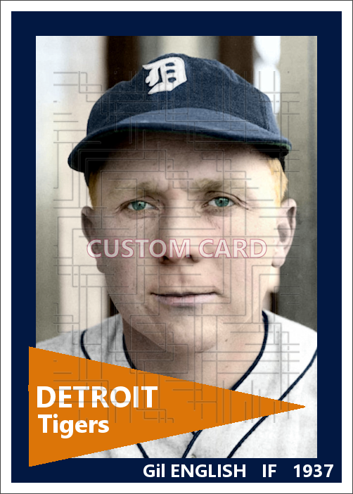 Gil English - 1937 Detroit Tigers - choose a size & style