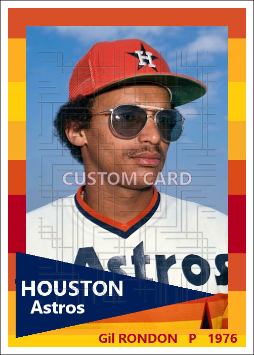 Gil Rondon - 1976 Houston Astros - choose a size & style