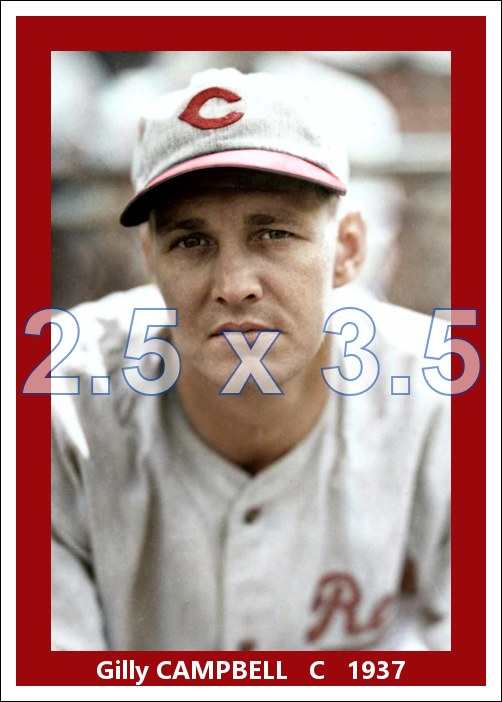 Gilly Campbell - 1937 Cincinnati Reds - choose a size & style