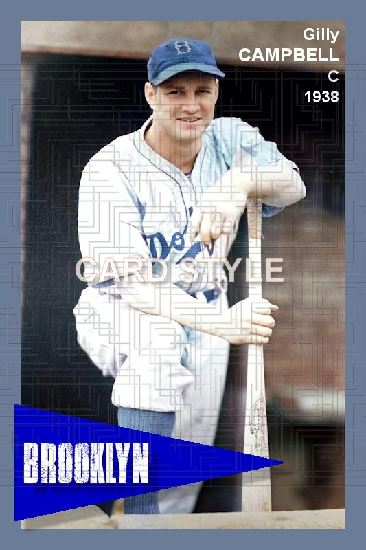 Gilly Campbell - 1938 Brooklyn Dodgers - choose a size & style