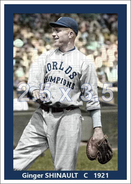 Ginger Shinault - 1921 Cleveland Indians - choose a size & style