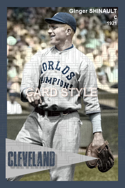Ginger Shinault - 1921 Cleveland Indians - choose a size & style