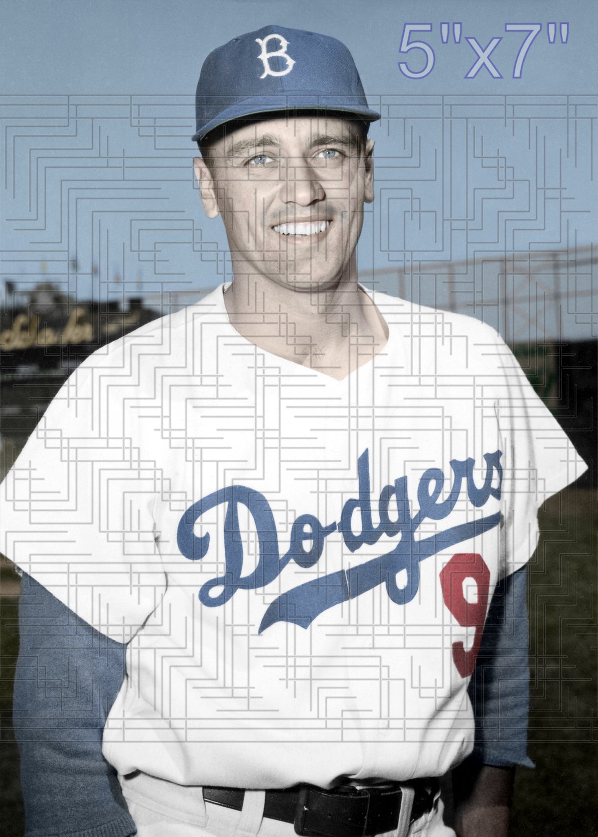 Gino Cimoli - 1955 Brooklyn Dodgers - choose a size & style