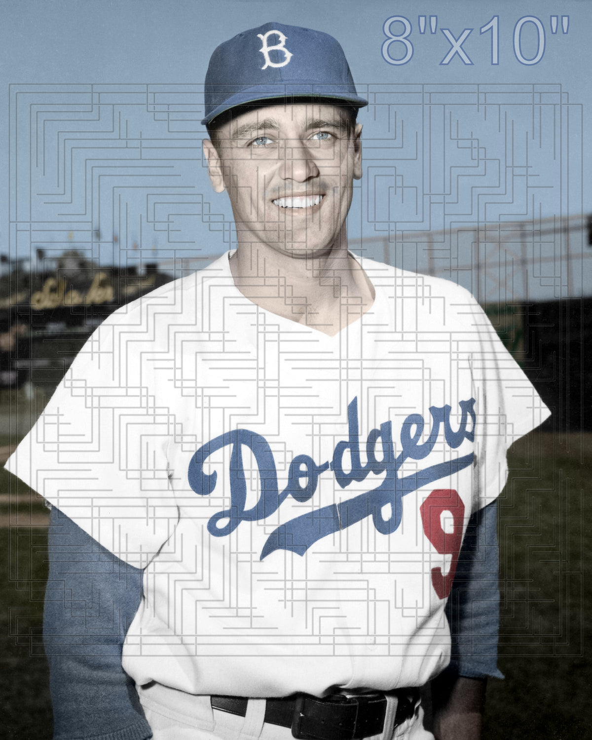 Gino Cimoli - 1955 Brooklyn Dodgers - choose a size & style