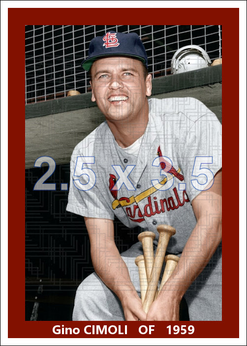 Gino Cimoli - 1959 St. Louis Cardinals - choose a size & style
