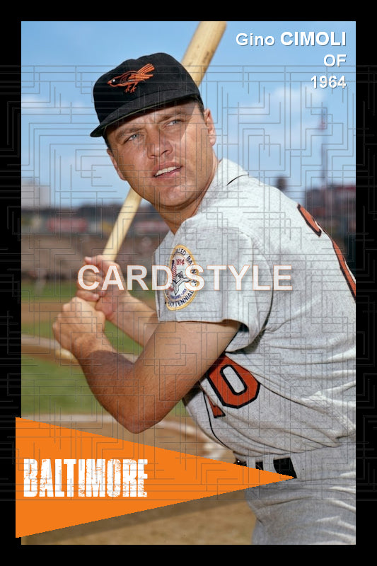 Gino Cimoli - 1964 Baltimore Orioles - choose a size & style
