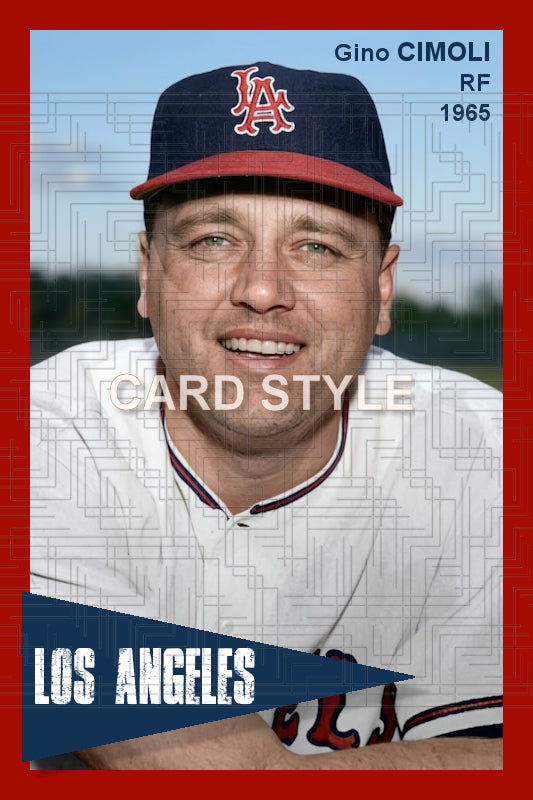 Gino Cimoli - 1965 Los Angeles Angels - choose a size & style