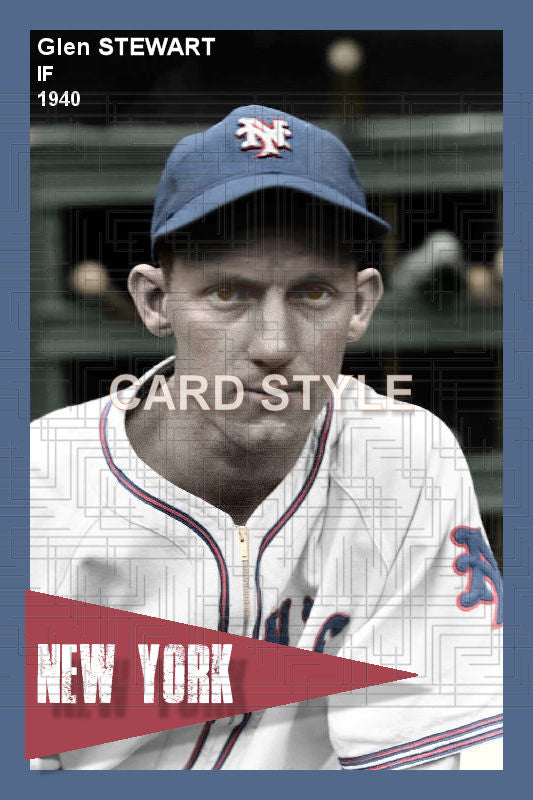 Glen Stewart - 1940 New York Giants - choose a size & style