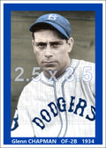 Glenn Chapman - 1934 Brooklyn Dodgers - choose a size & style
