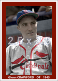 Glenn Crawford - 1945 St. Louis Cardinals - choose a size & style