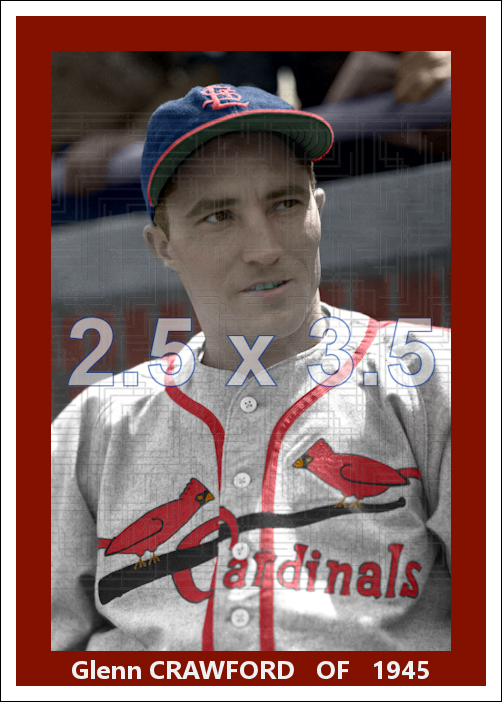 Glenn Crawford - 1945 St. Louis Cardinals - choose a size & style