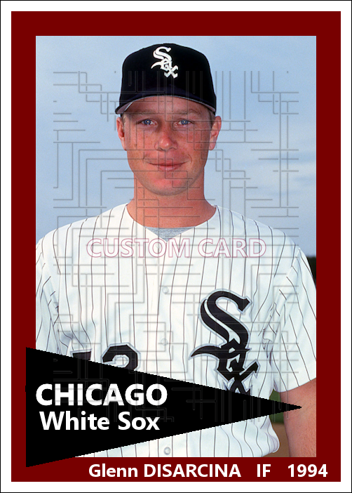 Glenn Disarcina - 1994 Chicago White Sox - choose a size & style