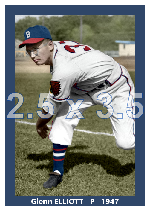 Glenn Elliott - 1947 Boston Braves - choose a size & style