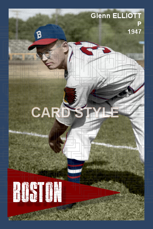 Glenn Elliott - 1947 Boston Braves - choose a size & style