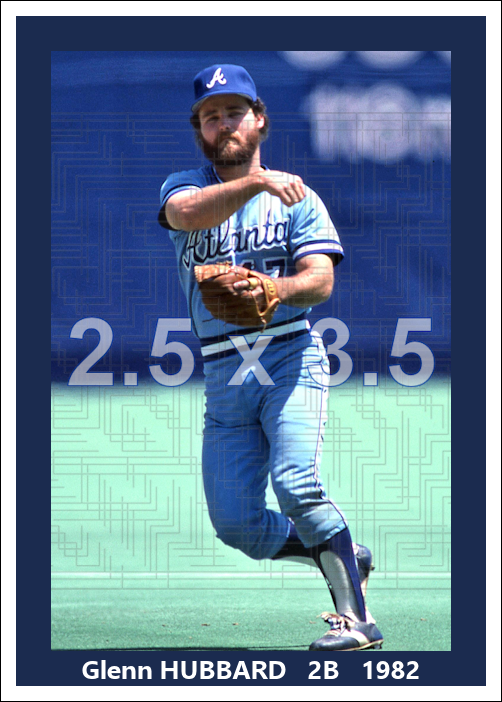 Glenn Hubbard - 1982 Atlanta Braves - choose a size & style