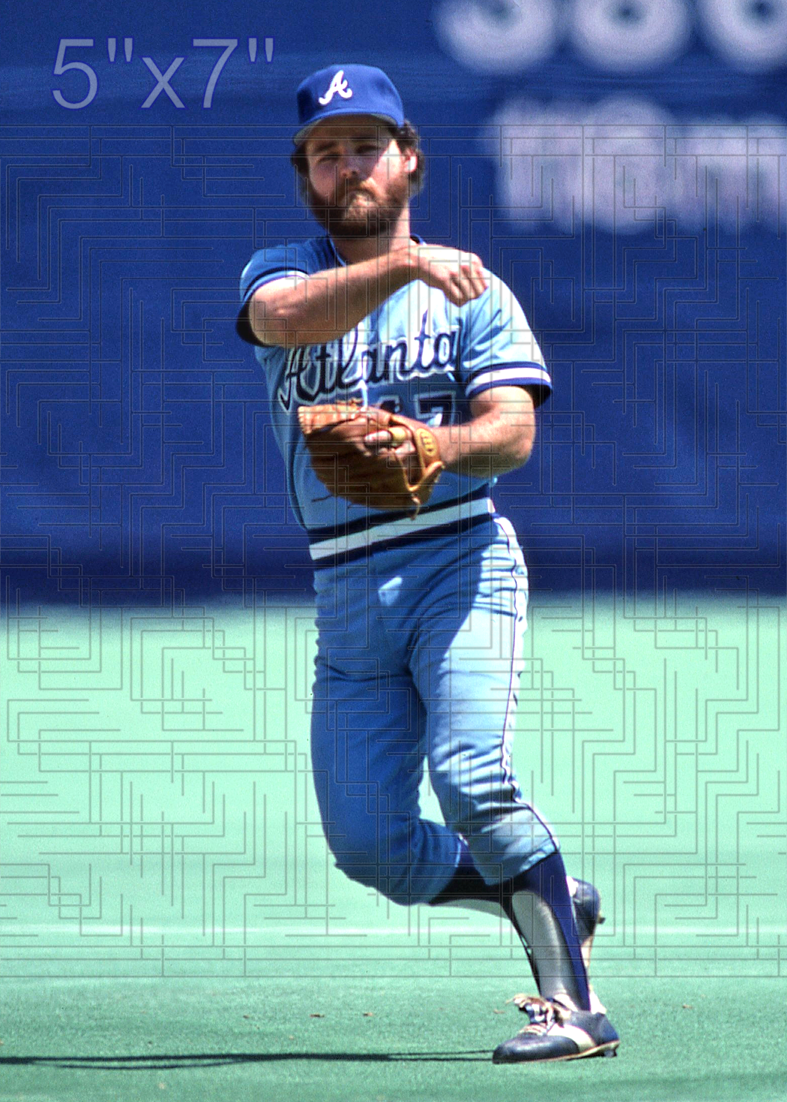 Glenn Hubbard - 1982 Atlanta Braves - choose a size & style