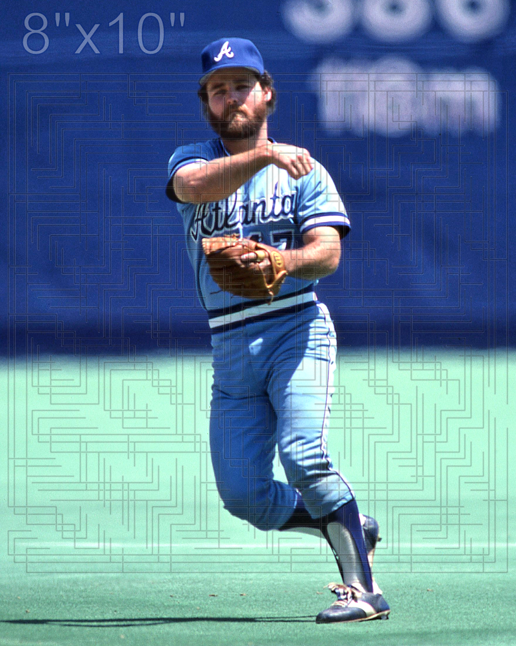 Glenn Hubbard - 1982 Atlanta Braves - choose a size & style