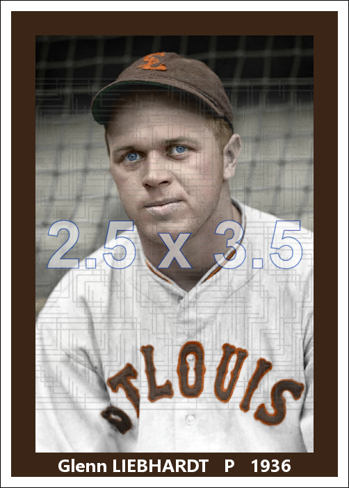 Glenn Liebhardt - 1936 St. Louis Browns - choose a size & style