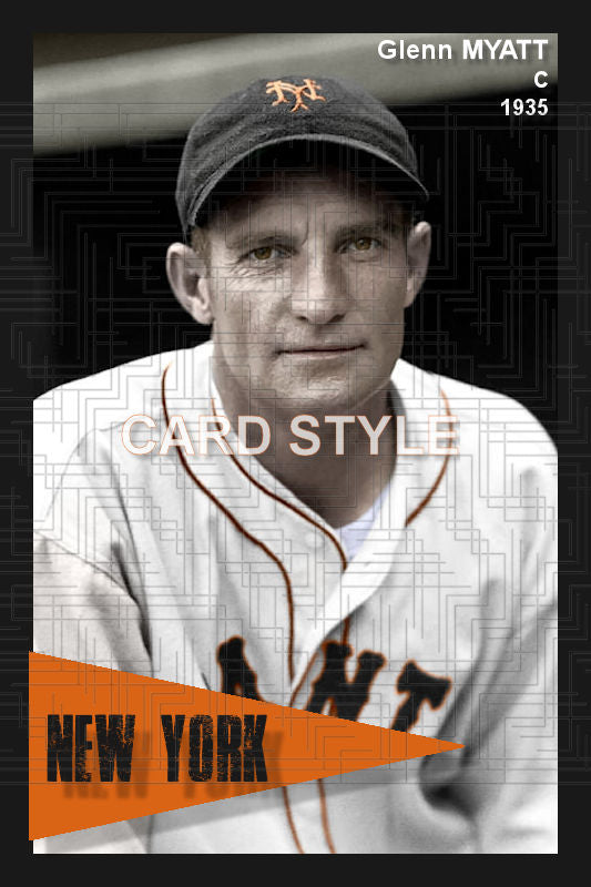 Glenn Myatt - 1935 New York Giants - choose a size & style